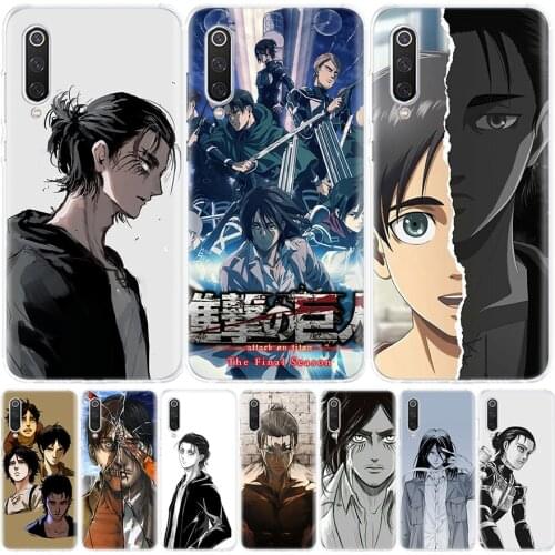 Attack on Titan Eren Jaeger Season Phone Case for Xiaomi Redmi Note 10 9 9S 8T 8 7 8A 7 7A 6 6A 9A 9C S2 K20 K30 Pro Fashion Cov