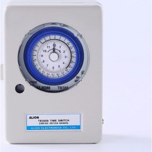 TB-38B AC220V 10A Mechanical Time Switches Manual /Auto Control Timing Range 24 hours