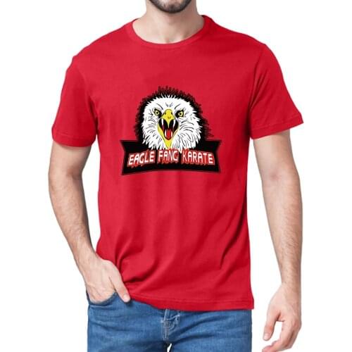 Unisex 100% Cotton Eagle Fang Karate Cobra Kai Movie Inspired Funny Summer Mens T-Shirt 80s Retro Women Soft Tee Gift Tshirt