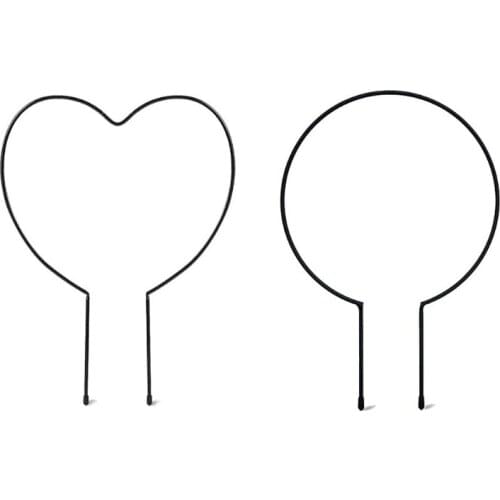 Metal Iron Round Heart Shaped Garden Plant Support Stake Stand Climbing Rack R2JC