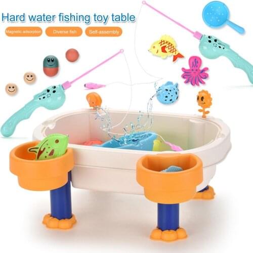 New Childrens Magnetic Fishing Toy Music Fishing Platform Water Play Table Game Toys For Kids Gift Dropshipping