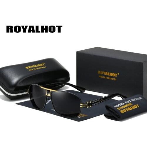 RoyalHot Men Women Polarized Rectangle Aloy Frame Sunglasses Driving Sun Glasses Shades Oculos masculino Male 70019