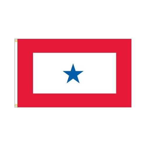 Military Flag with one star two blue star 90X150CM custom service Flags hobby gift Outdoor Flag Banner