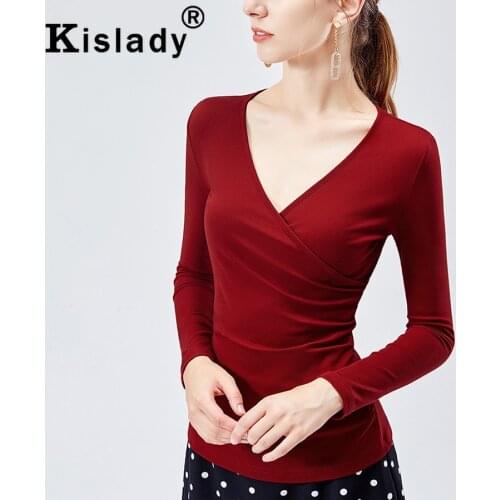 2020 New Spring Fall Womens Sexy V-neck Long Sleeve Gothic Shirt Harajuku Tops Plus Size Elegant Blouse Korean Fashion Clothes