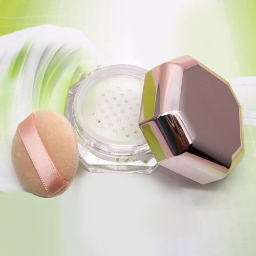 0.28 OZ Loose Powder Container Travel Kit with Sponge Puff and Net Sifter