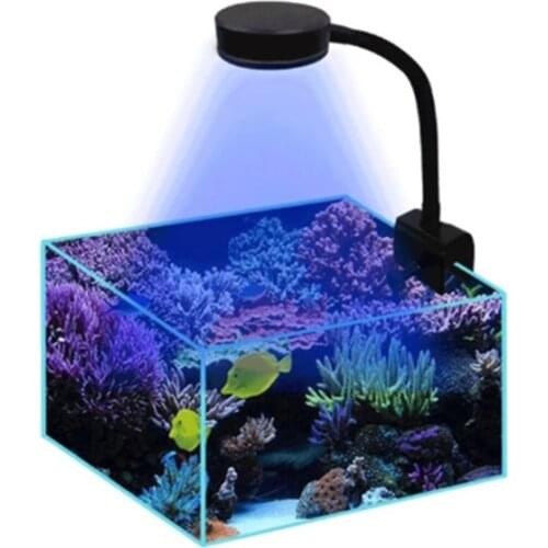 Aquarium LED Light 18W Sea Water Lights 3W Chips Saltwater Lighting Clip-on Lamp Marine Coral Reef Fish Nano Tank Sunrise Sunset