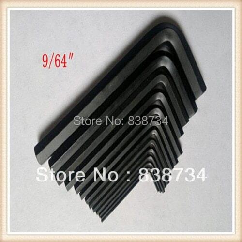 CRV black finishing 9/64" hex allen key (100pcs/lot)
