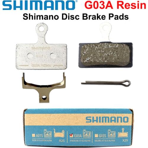 Shimano G03A Resin Disc Brake Pad DEORE XT SLX DEORE Resin Pad MTB M9000 M9020 M8100 M8000 M7100 M6000 M785 M675 M615 NEW G02A