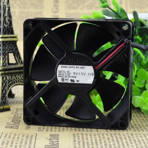 FOR Nidec D08K-24TU 04 (AX) 24V 0.13A 8025 Inverter Printer Cooling Fan