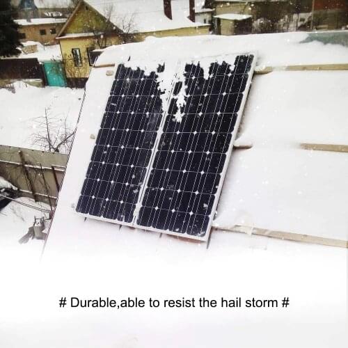 DOKIO 100W 18 Volt Black Solar Panel China Cell/Module/System/Home/Boat 100 Watt Panels charger Solar