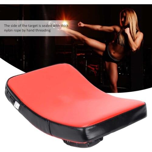 Curved Taekwondo Kick Boxing Pad Martial Arts Muay Thai Karate Pad Sanda Taekwondo Boxing PU Target Bag Side Kick Punch Pad