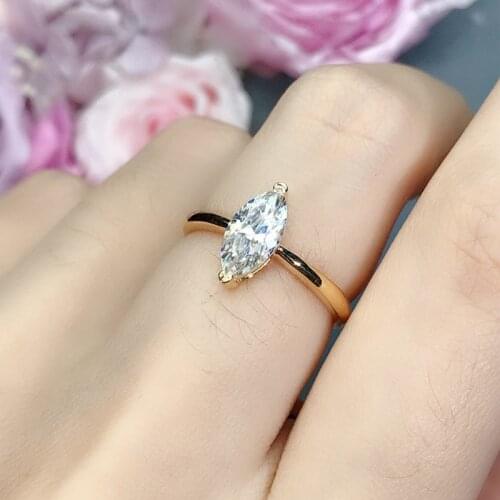 Classic 925 Silver Moissanite Ring 2ct Mariquesa Cut moissanite jewelry G color Custom purchase link