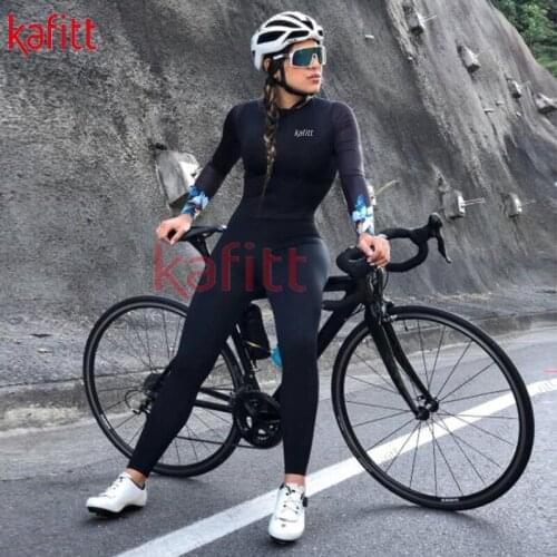 Kaffett Indumenti Cycling Kombinezon Damski Cycling Clothes For Equal Couples Cycling Set Robe Jumpsuits Cycling Apparel Winter