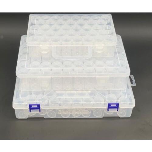 New diamond embroidery, diamond painting tools, transparent plastic storage box, jewelry diamond beads round storage jar