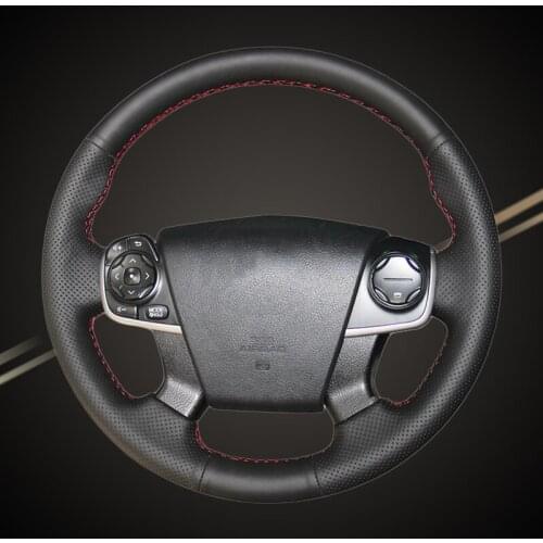 Car Braid On The Steering Wheel Cover for Toyota Camry 2012 2013 2014 2015 Auto Braiding Cover Car-styling Interior Accessories