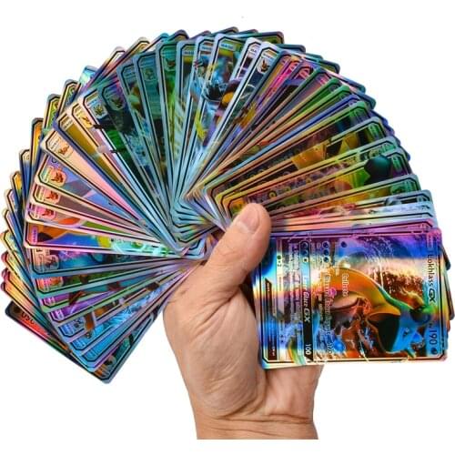 Pokemon French Version V VMAX GX Team Luminous Card EX Mega Shinny Card Game Battle Card Trading Children Interactive Toys Gifts