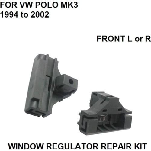X2 WINDOW REGULATOR REPAIR CLIPS FOR VW POLO MK3 WINDOW REGULATOR REPAIR KIT FRONT-RIGHT NEW 1994 to 2002