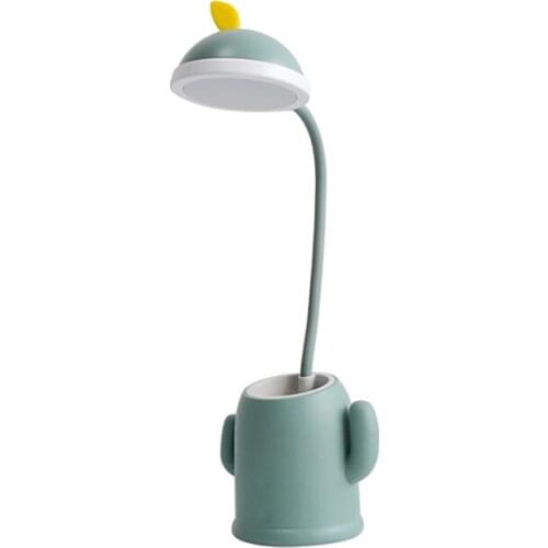 LED Desk Lamp Eye Protection Light School Students Dormitory Table Light,USB Rechargeable,Childrens Pen Holder Desk Lamp