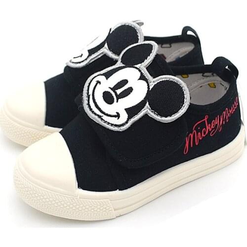 Disney boys and girls casual shoes cartoon Mickey canvas casual shoes kindergarten small cloth shoes