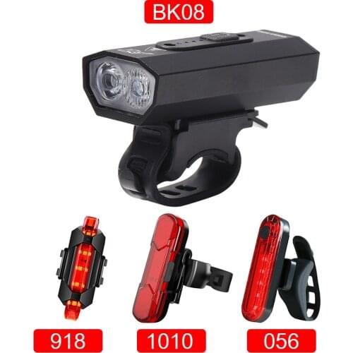 Bicycle Light USB Rechargeable LED Cycling Front Headlight Lamp Flashlight USB Type C Charging MTB Bike Accessories
