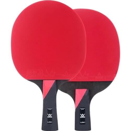 8 Star High-quality Ping Pong Racket Professional Loop-Attack 7 Wood Blade Table Tennis Racket Paddle Pingpong Bat With Sticky