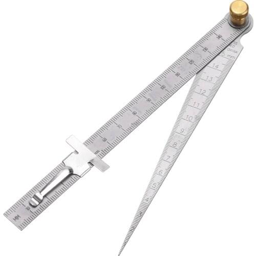 1pc Welding Taper Feeler Gauge Gage Mayitr Stainless Steel Depth Ruler Gap Hole Inspection 1-150mm