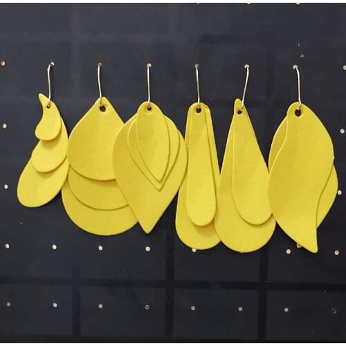 15Pcs Multilayer Variety Earring Metal Cutting Dies For Stamp Scrapbooking Stencil DIY Paper Album Card Decor Embossing 2021 New