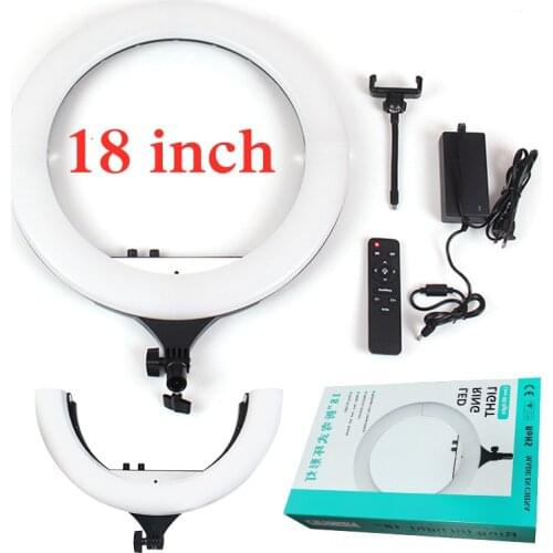 18inch 45cm LED ring light with Remote control phone holder stand Tripod ringlight Studio Photo Lamp For Photography YOUTUBE