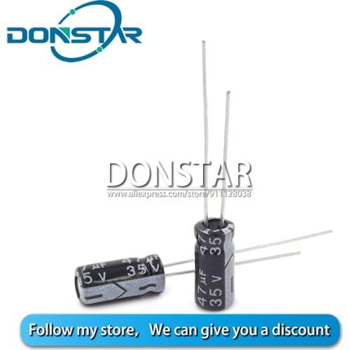 20PCS 35V 47UF Electrolytic Capacitor 47UF 35V 5*11MM Aluminium Electrolytic Capacitor