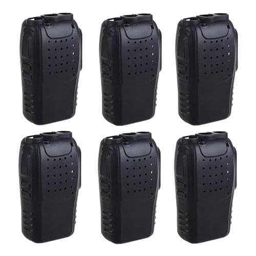 6PCS Silicone Rubber Cover bumper BF-888S Case for baofeng 888s walkie talkie 888 Retevis H777 H-777 two Way cb Radio Holster