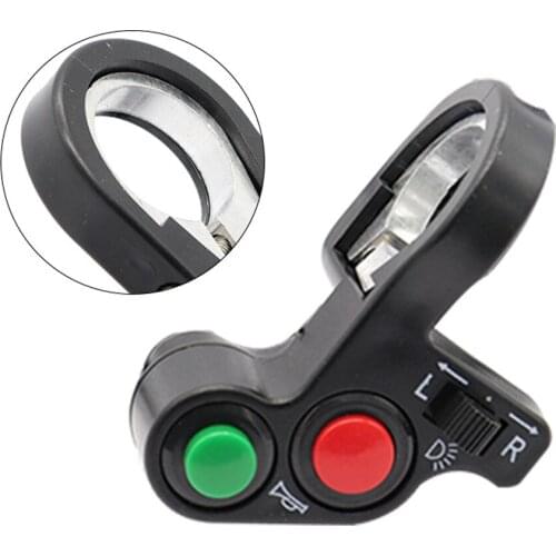 7/8" Motorcycle Handlebar Switch Electric Bike Scooter Horn Turn Signals On/Off Button Light Switch