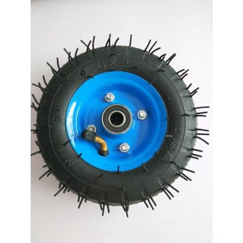 Free shipping 6x2 tire tyre rim 6 inch 15cm pneumatic wheel pump wheel trolley cart wheel roller caster wheel caster