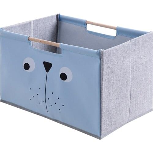 Large Small Organizer Drawer Clothing Modern Underwear,Bra,Socks High Capacity Folding Bag Storage Box With Wooden Handle