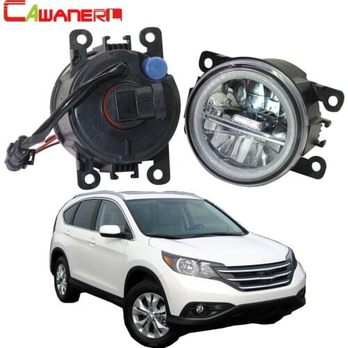 Cawanerl For Honda CR-V CRV 2.4L L4 2012 2013 2014 Car 4000LM H11 LED Bulb Fog Light + Angel Eye DRL Daytime Running Light 12V
