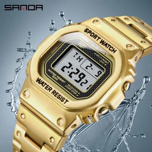 Relogio Masculino Digital Men Watches Men Waterproof Sport Watch Stainless Steel Wristwatch Watch for Men Relojes Reloj Hombre