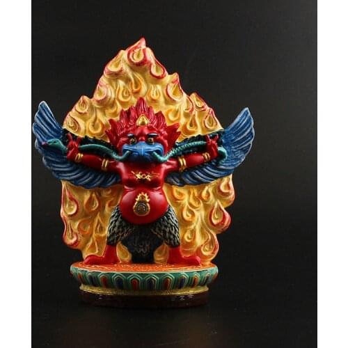 Garuda, Guardian Statue, Buddha Statue, Resin Painting, Dapeng Bird, Eagle King, Bodhisattva, Tibetan Tantra