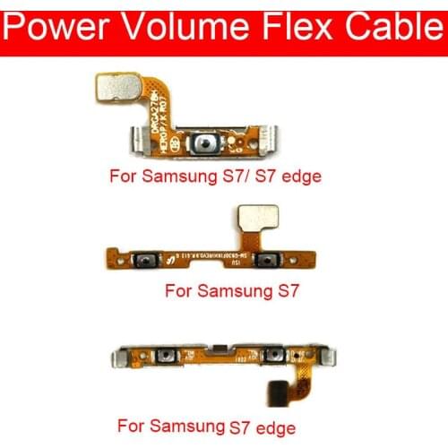 Power & Volume Flex Cable For Samsung Galaxy S7 S7 Edge G930 G930F /A/V/P G935 G935F /A/V/P Audio Control Button Flex Ribbon