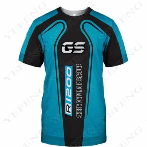 Summer 2020 Motorcycle T-Shirts Motorrad For BMW R1200 GS ADVENTURE Mens Short Motorbike Quick dry T-Shirts Moto Team Shirt