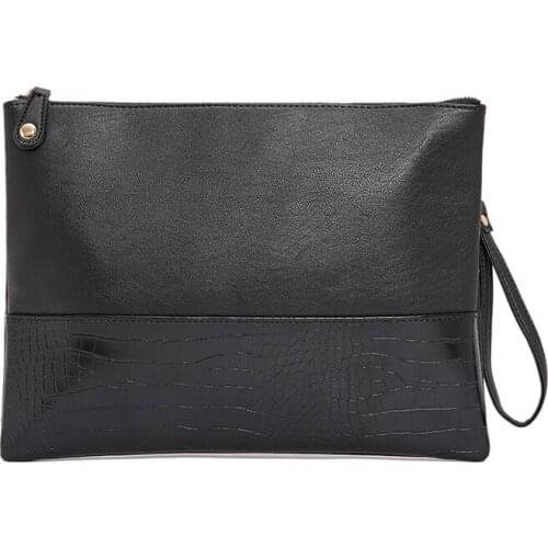 Men bag Leather Weave High Quality Clutch Bag Shoulder bag Wallet Handy Bag Handbags Day Clutches Male Large Purses