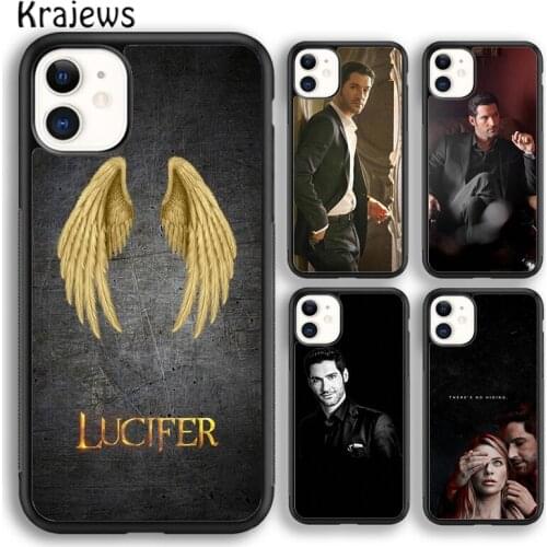 Krajews Lucifer Morningstar Soft Phone Case Cover For iPhone 5 SE 6s 7 8 plus X XR XS 11 12 pro max Samsung Galaxy S8 S9 S10