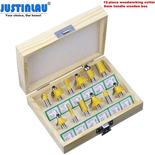 JUSTINLAU Cutter Set a Set of Cutters on Wood 8mm Tools for Wood Wood Carving & Engraving Drill Bit Set Grinding Attachment