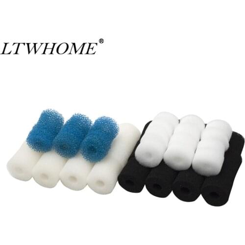 LTWHOME Foam Fine Coarse Carbon Filter Pads Set Fit for Eheim Cartridges Aquaball 2208 2210 2212 / 60 130 180