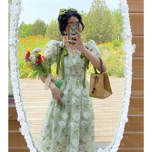 NONSAR Green Summer Dresses