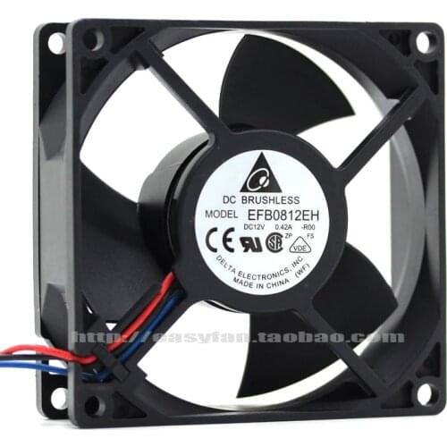 NEW DELTA EFB0812EH-BROO 8025 12V 0.42A 8CM cooling fan