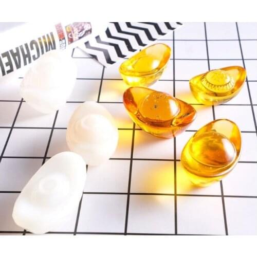 Crystal Epoxy diy Gold Ingot Silicone Epoxy Mold Gold Ingot Yuanbao Silicone Mould