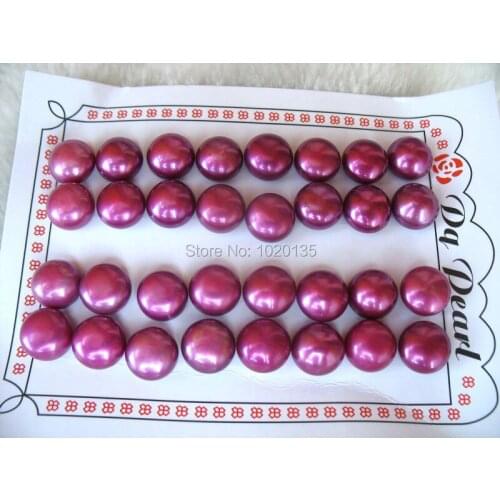 16pairs freshwater pearl coin half hole earrings 10-10.5mm loose beads nature for making jewelry 14inch FPPJ wholesale