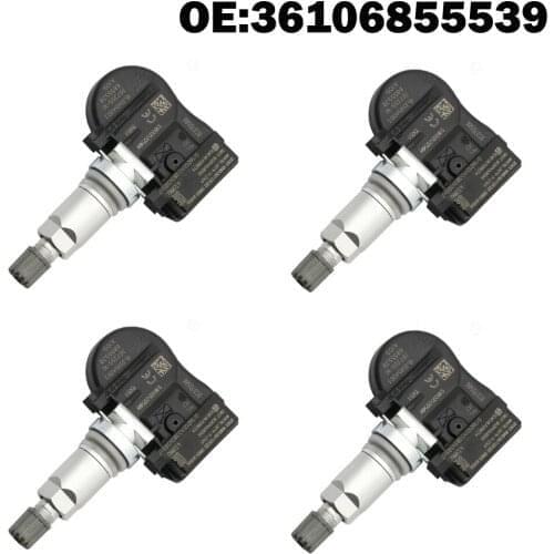 4PCS Car TPMS Tire Pressure Monitor Sensor System 36106855539 for BMW 1 2 3 4 F22 F20 F21 F23 F87 F45 F46 F30 F31