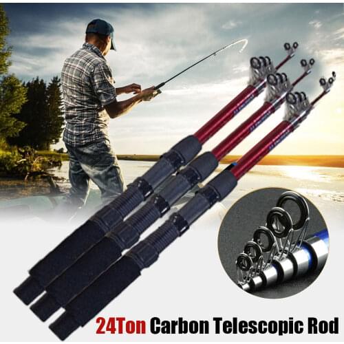 Angler Carbon Fiber Fishing Rod Combo Telescopic Fish Practical Lake Fishing Pole Portable Outdoor Sea Sport Fisheries
