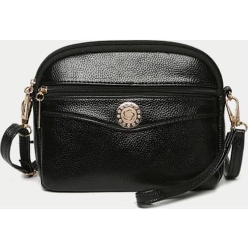 Mini Vintage Clutch for Women PU Leather Small Crossbody Shoulder Bag Zipper Wallets Handbags Female Messenger Bag