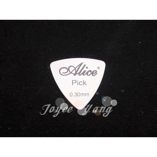 10pcs Big Triangle Heavy 0.3mm Guitar Picks Stainless Steel Electric Guitar Bass Picks Free Shipping